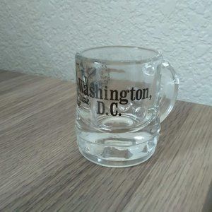 Vintage Federal Glass  mini Washington DC Beer Stein/ Shot Glass